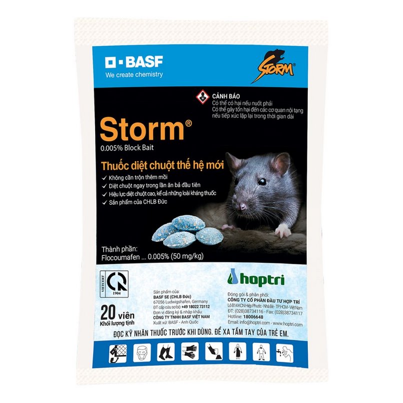 Chất diệt chuột Storm chuyên dùng để diệt các loài chuột nhanh chóng và hiệu quả cao